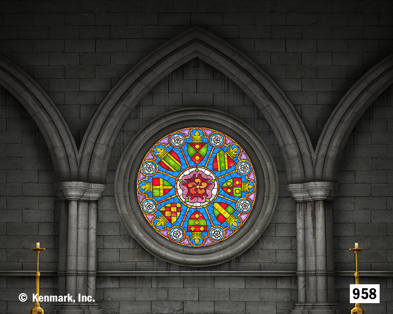 1958 Stained Glass Window TAB