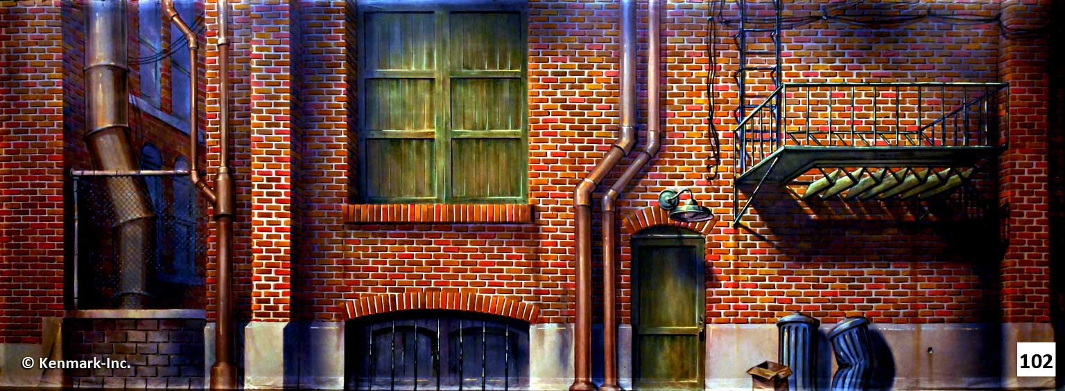 1523 Brick Wall Alleyway