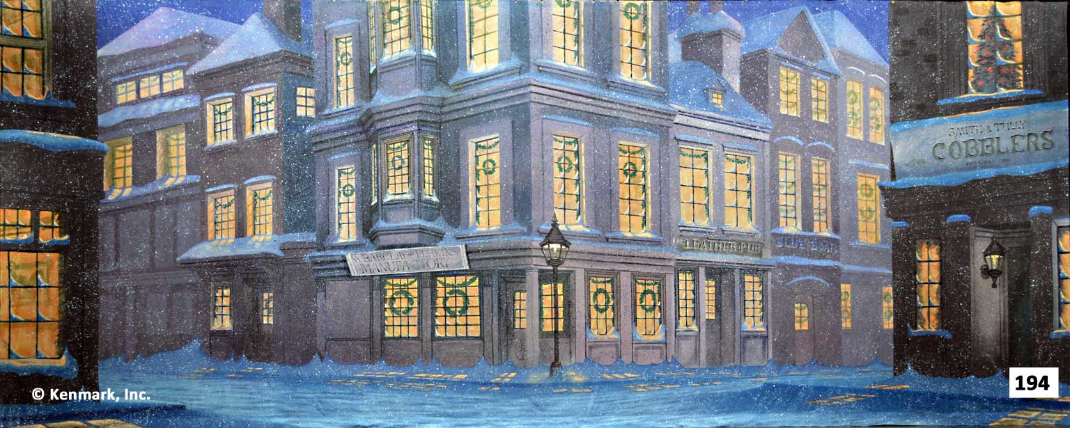 228 English City Winter Scene