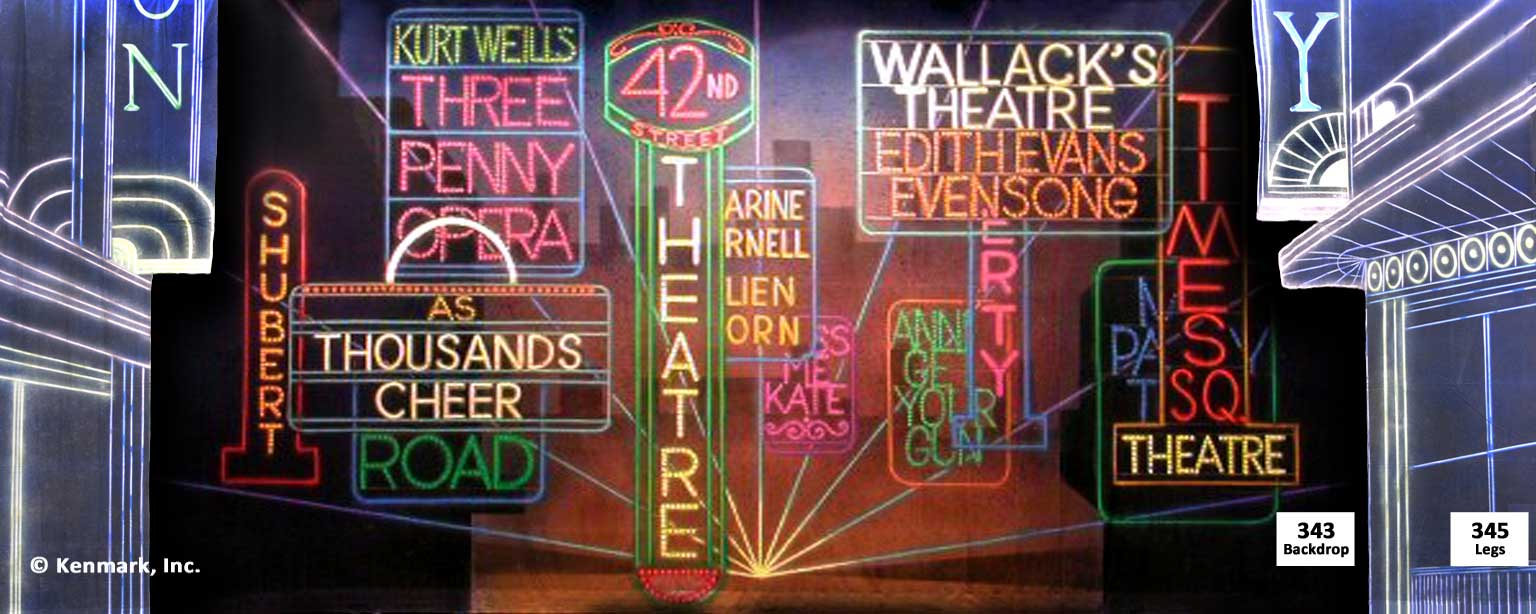 D343 Broadway Sign Collage