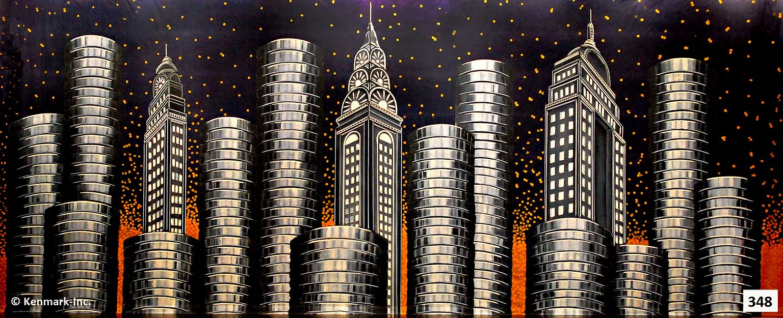 368 Coin Stacks Backdrop