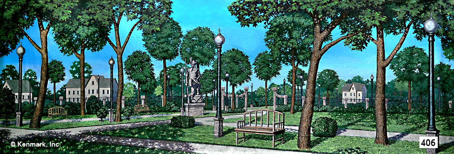 420 Garden with Statue