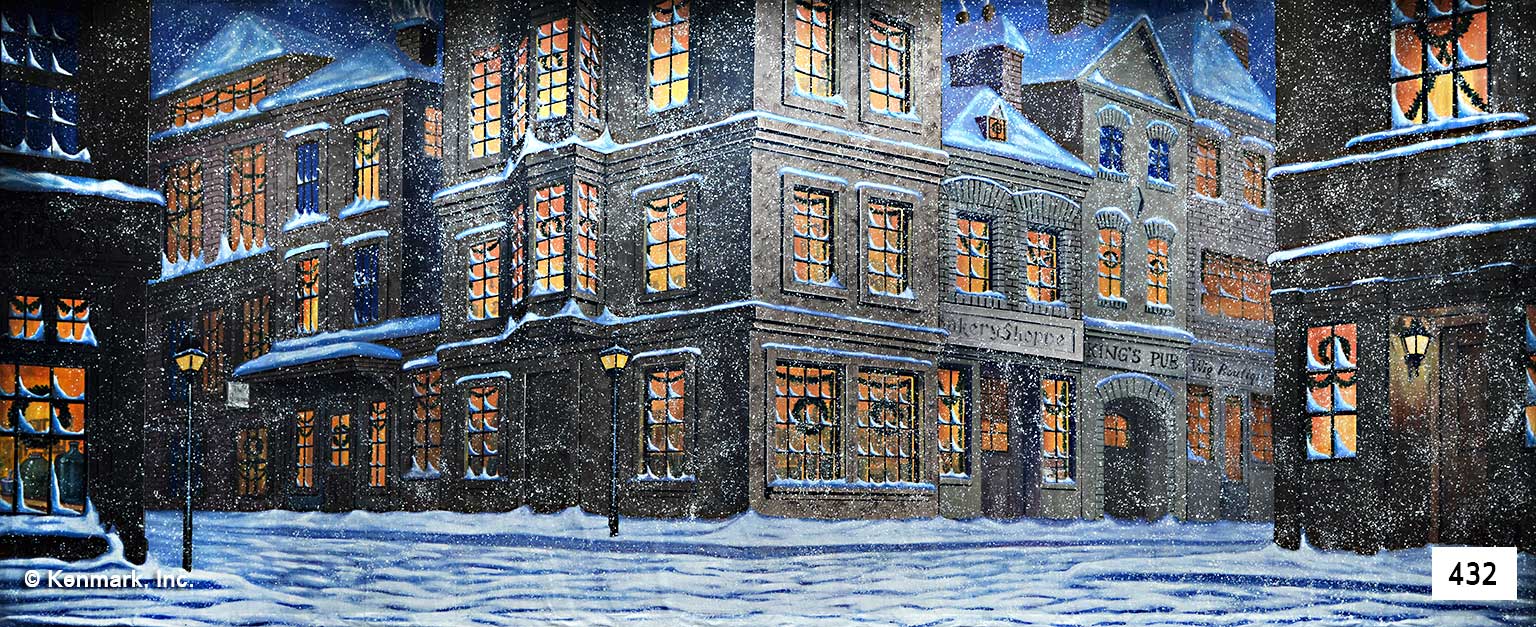 442 English City Winter Scene