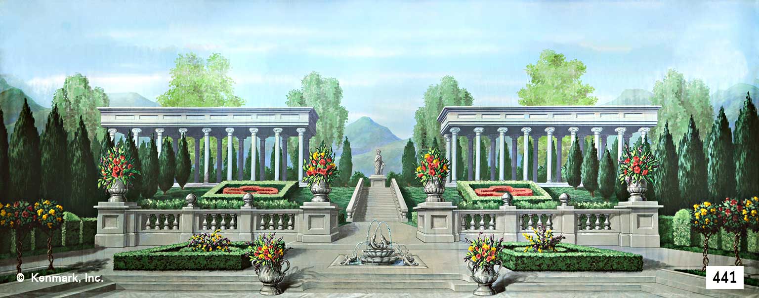 450 Formal Garden Scene