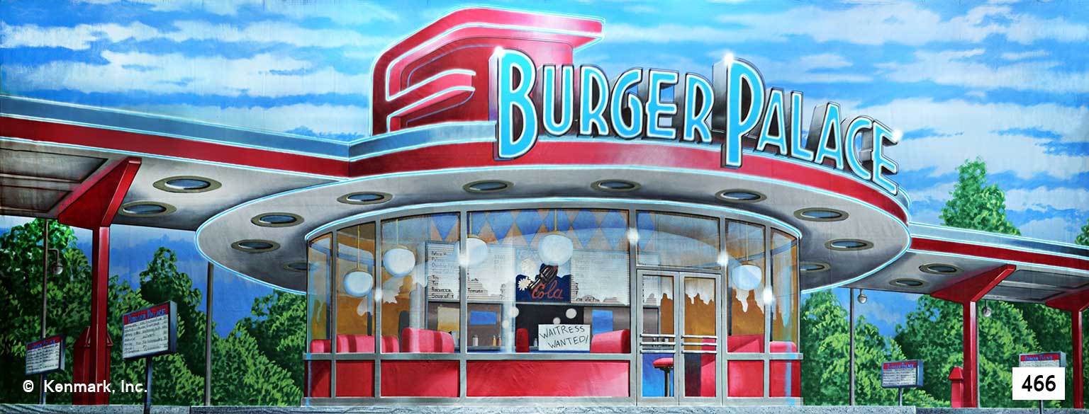 ED466 Drive In Restaurant Exterior Daytime