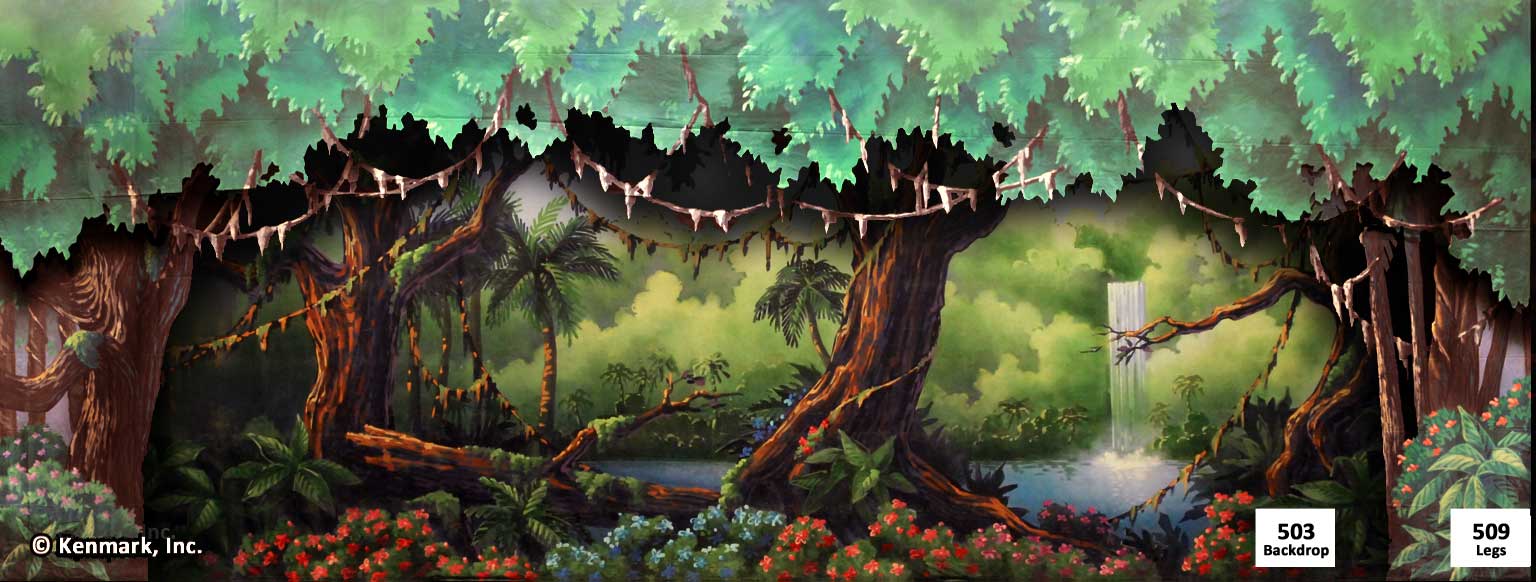 ED509 Tropical Island Border Legs with 503 Island