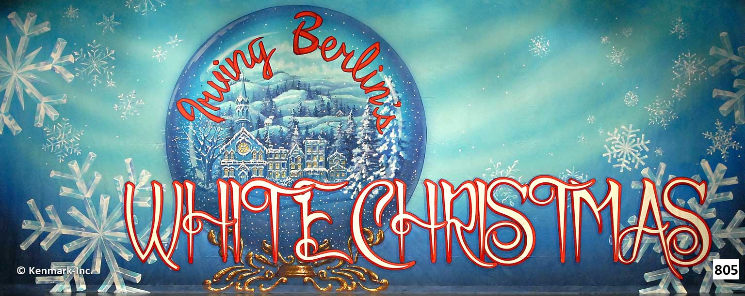 ED805 White Christmas Act Curtain
