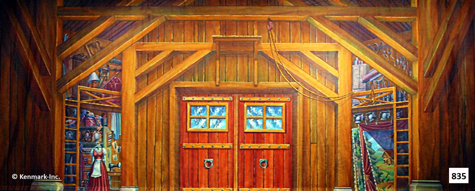 1468 Barn Interior with Cut Out