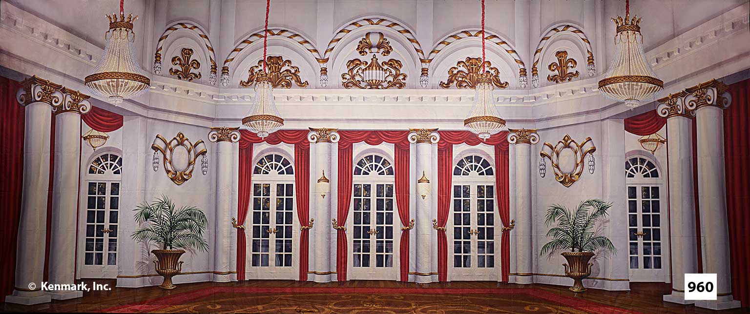 38 Red Draped Ballroom
