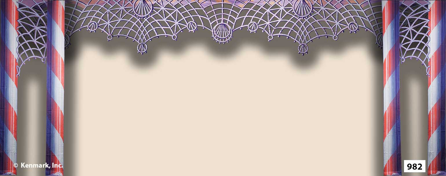 1578 Candy Cane Border Legs
