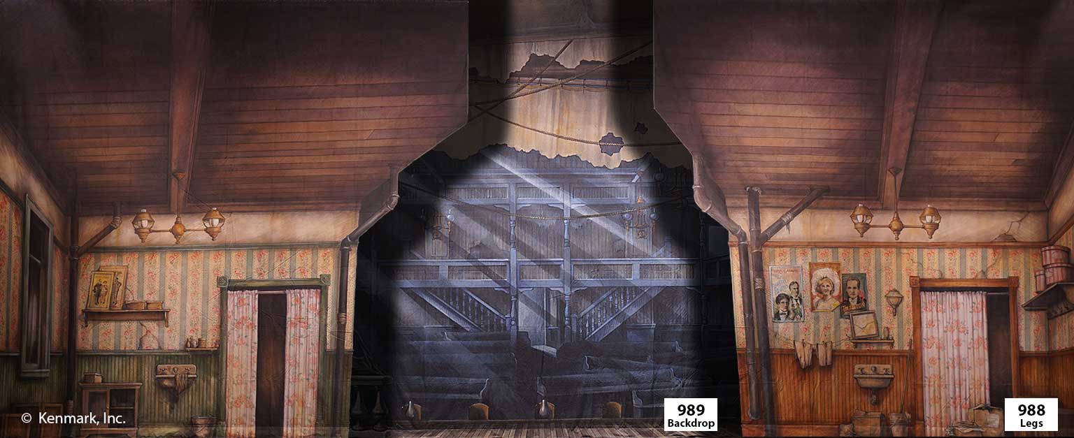 ED989 Gaiety Theatre Stage with ED988 legs